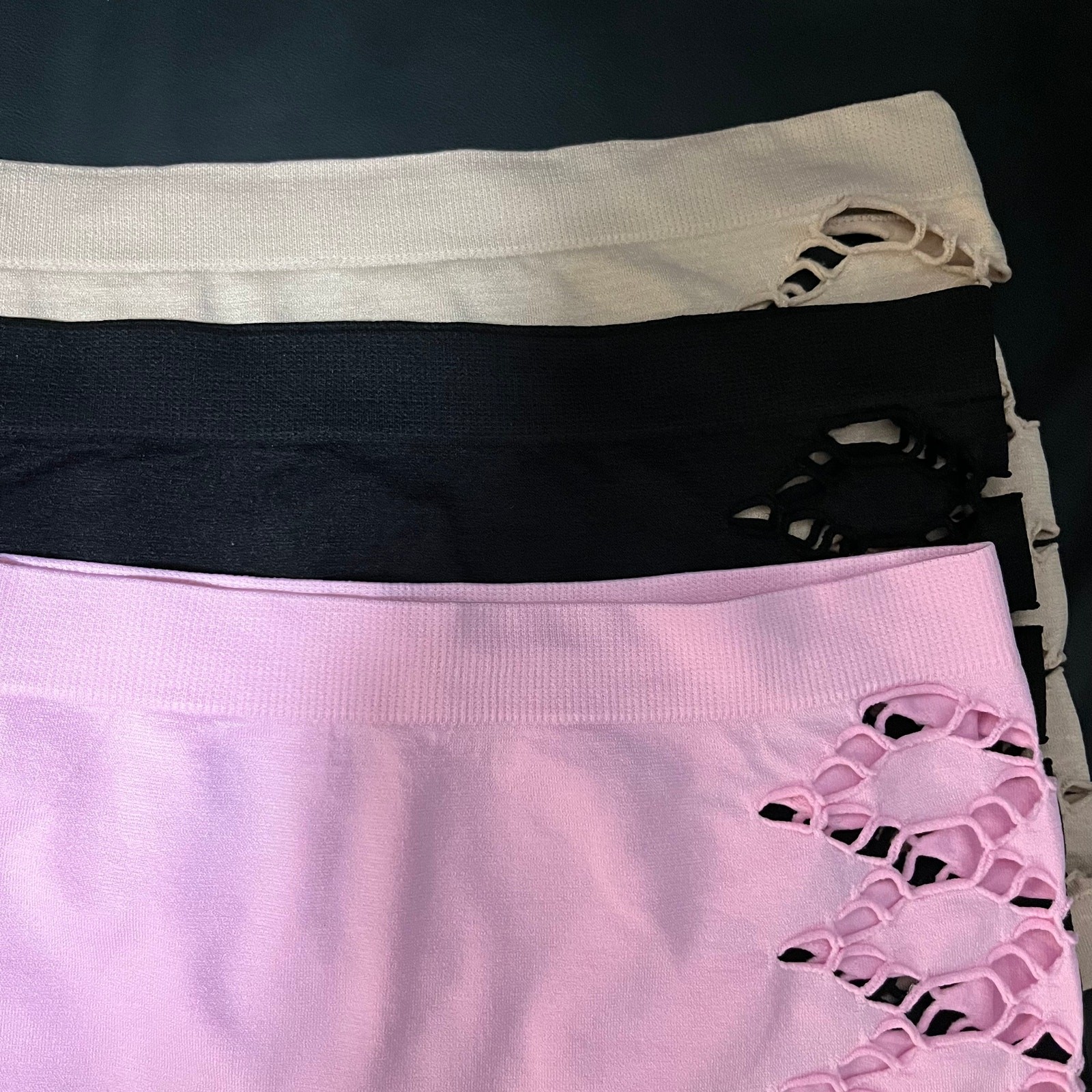 3Pack c Geometric Hollowed-Out Mid-Rise Boxer Briefs
