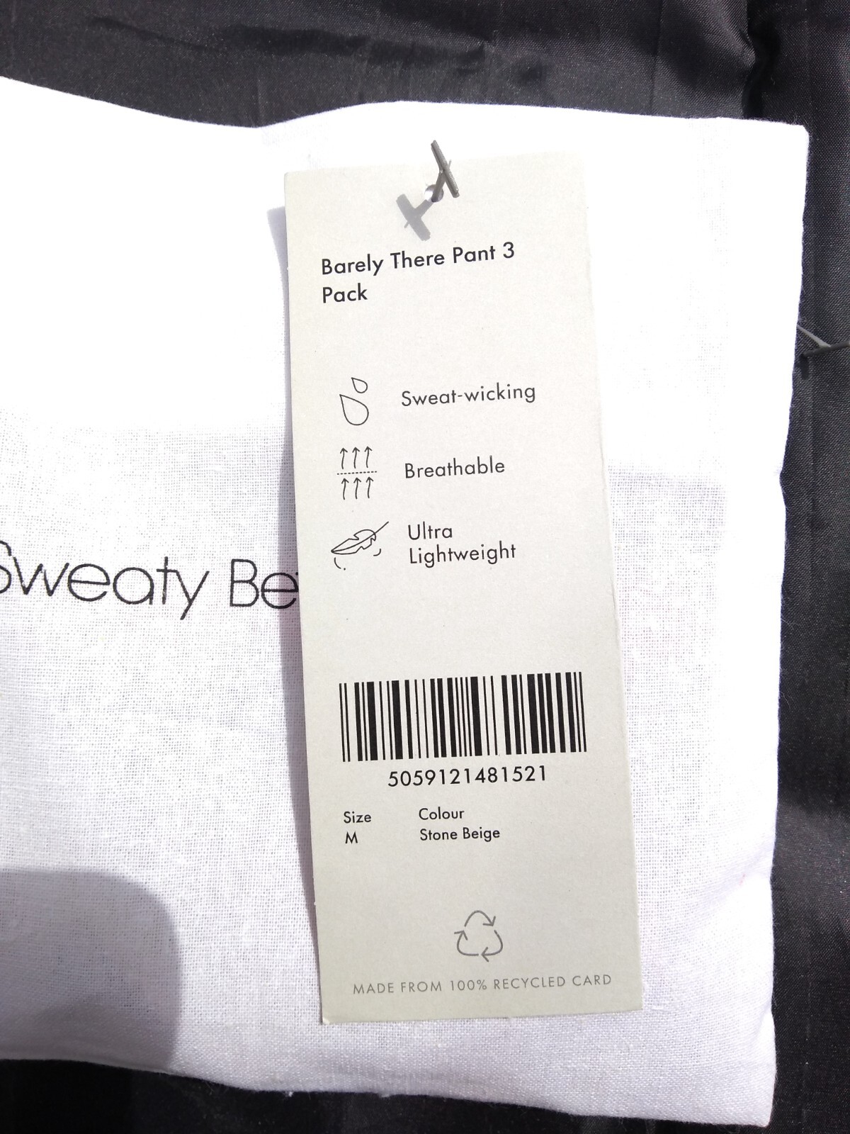 Sweaty Betty Knickers Pants Barely There 3 Pack Nude White Size XS – 3XL 8-22