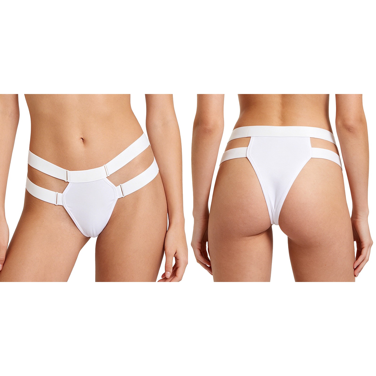 US Women Prolapse Support Underwear Low Waist Adjustable Straps G-string Belt