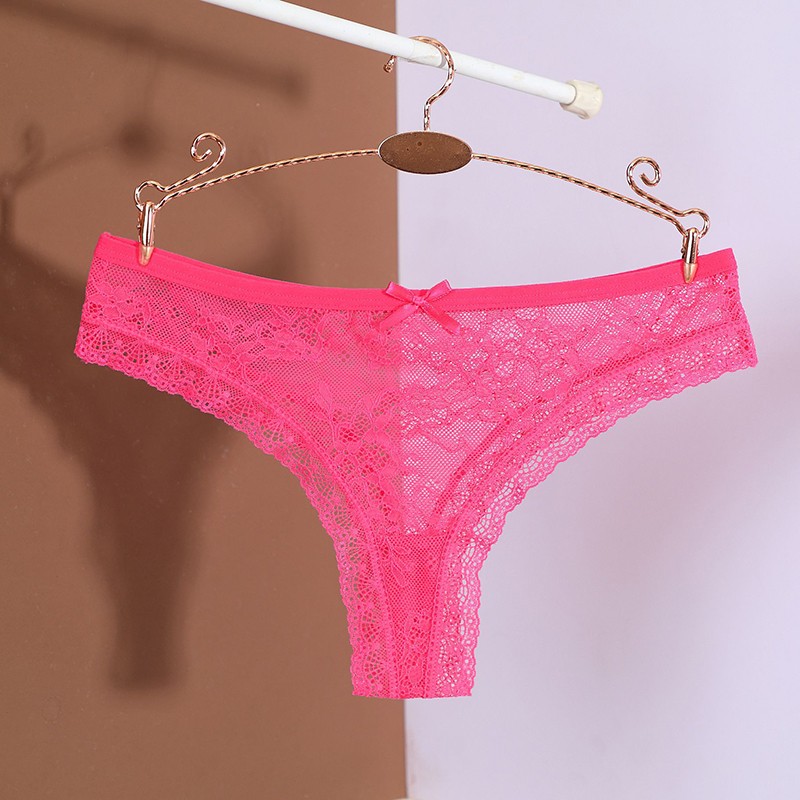 6 Pack Lot Sexy Womens Sheer Lace Panties Briefs See Through Underwear Lingeries