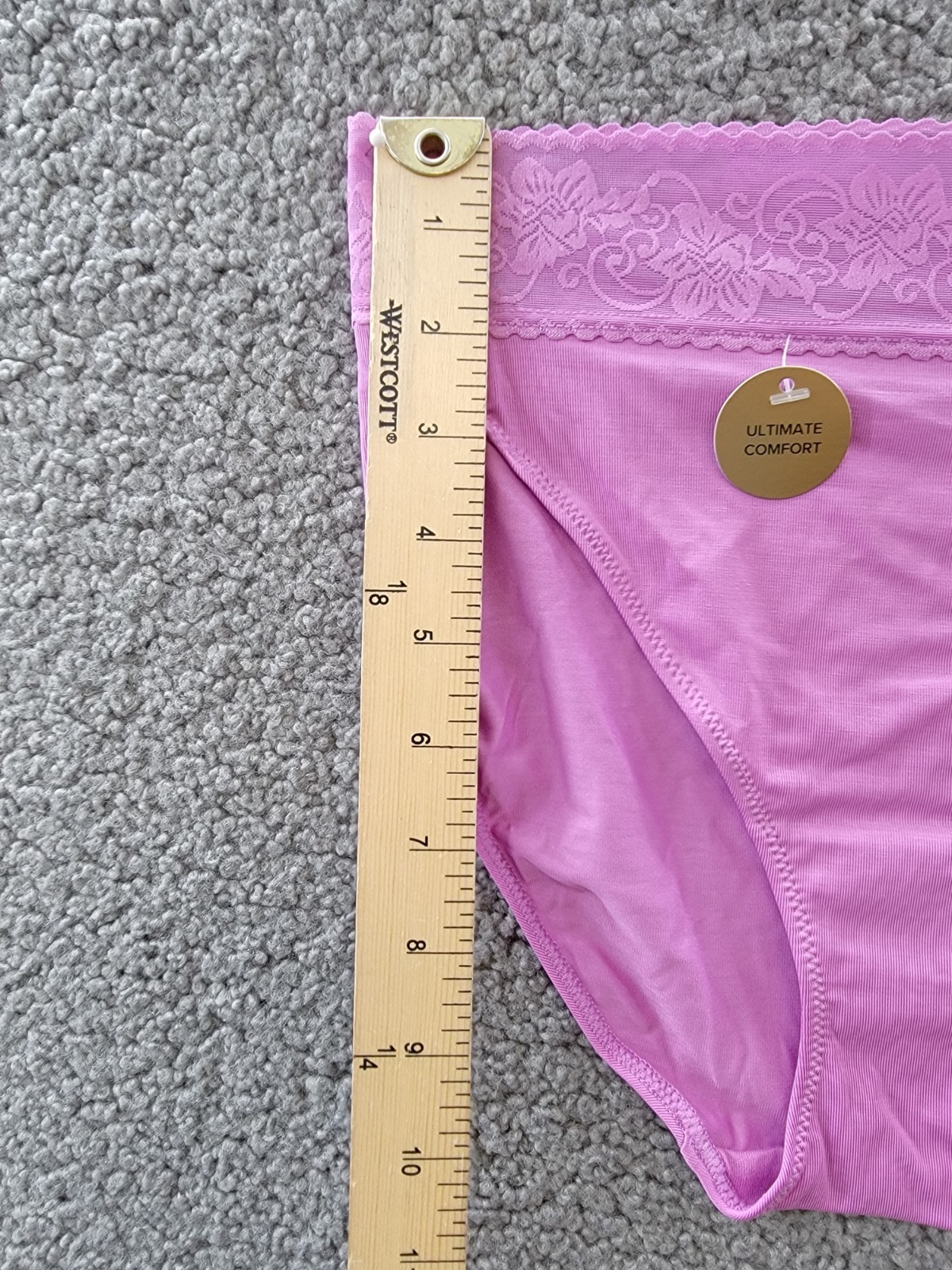 Wacoal Comfort Touch High Cut Panty Women’s 5-S First Bloom Elastic Waist PullOn