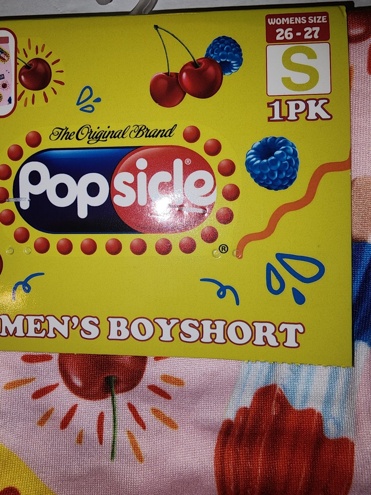 New Women’s Popsicle Boyshort Size Small 26-27