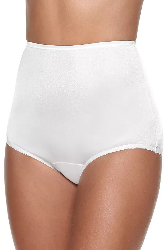 Vanity Fair Panties 2 Pack Black White Size 8 NWT Full Coverage Underwear Briefs