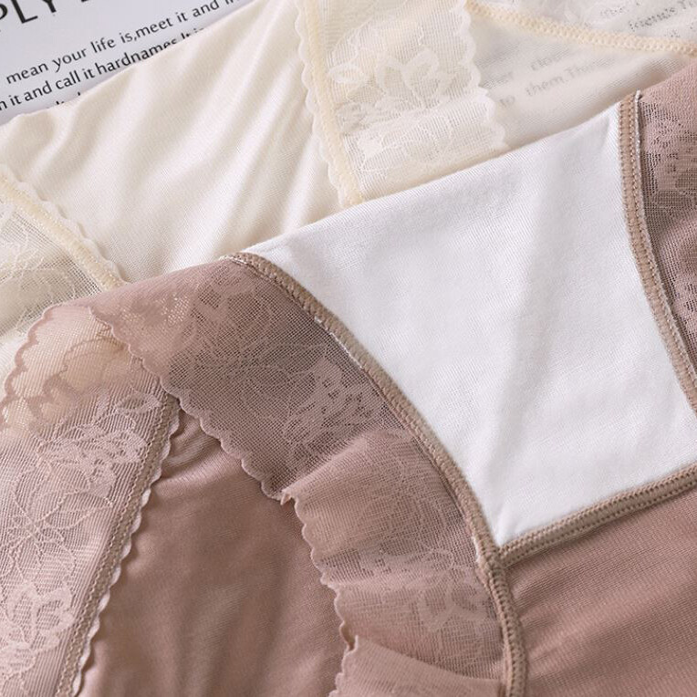5 Pcs Lot Womens Satin Panties Sexy High Waist Sheer Briefs Underwear Lingeries