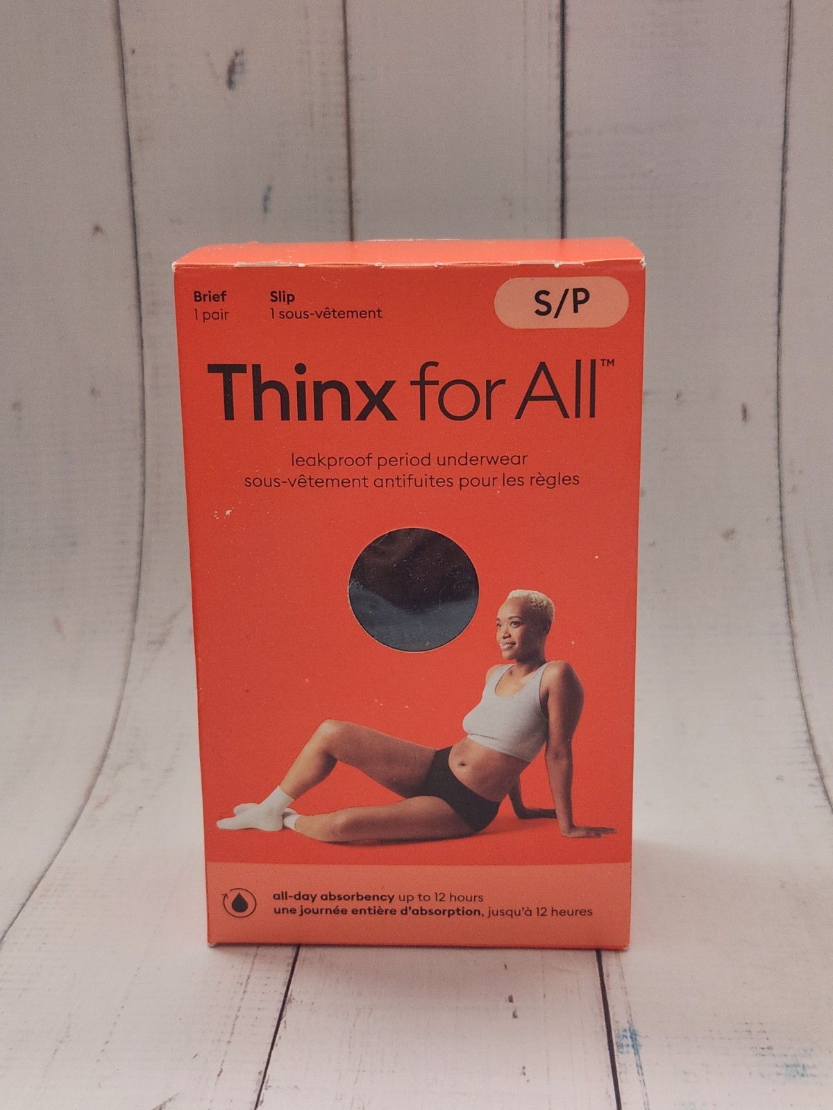 Thinx for All Women’s Comfort Brief Leakproof Period Underwear, S/P, Black