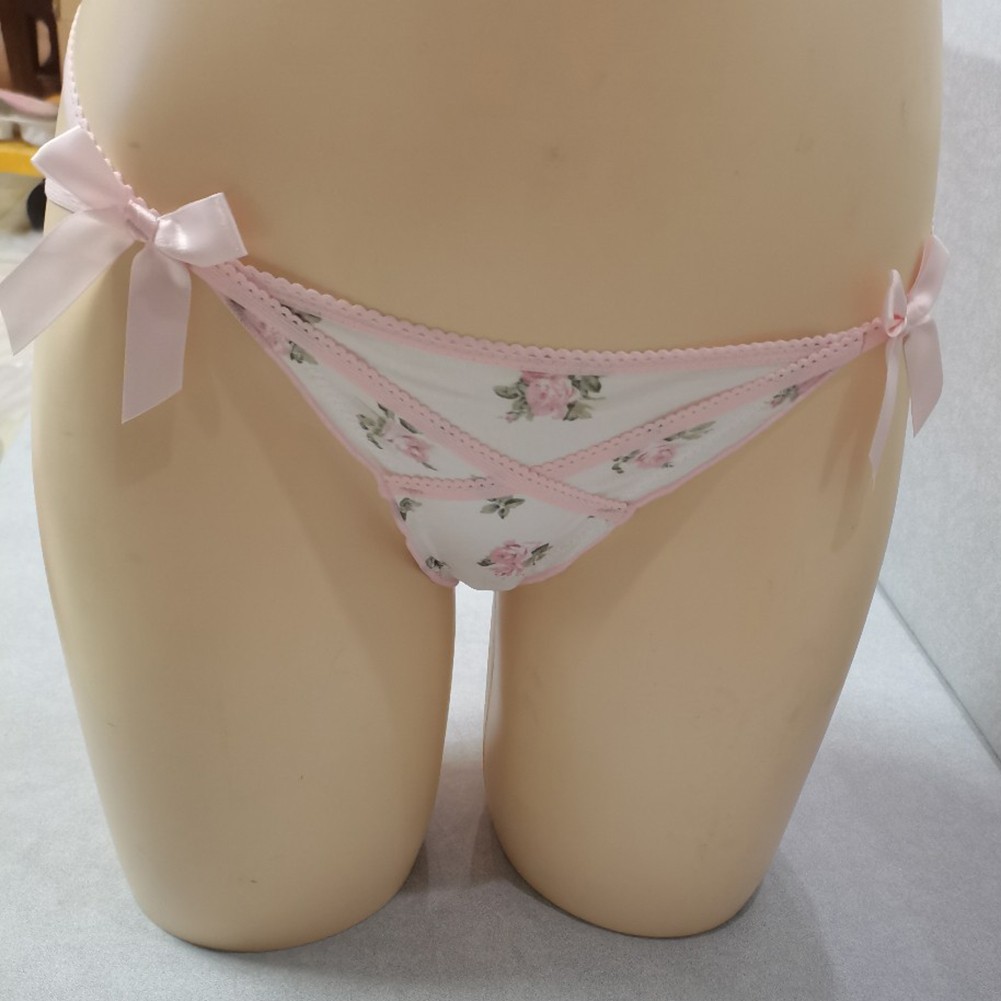 Sweety Satin Gstring Thong Underwear for Cute Girls with Ruffle Detail