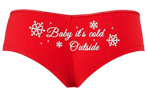 Knaughty Knickers Baby Its Cold Outside Cute Christmas Sexy Fun Panties