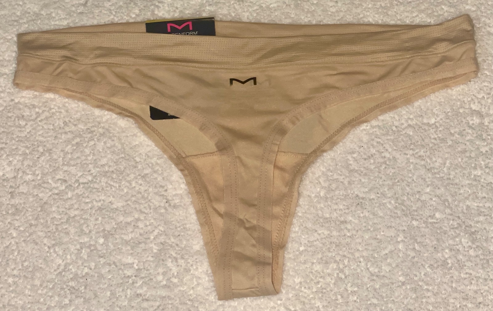 MAIDENFORM Sport Nude Breathable Thong Panty NEW Womens Sz S 5 XL 8 2XL 9