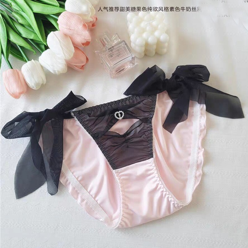 Japanese Cute Girls Bow Panties Briefs Lolita Sweet Fairy Underwear Underpants