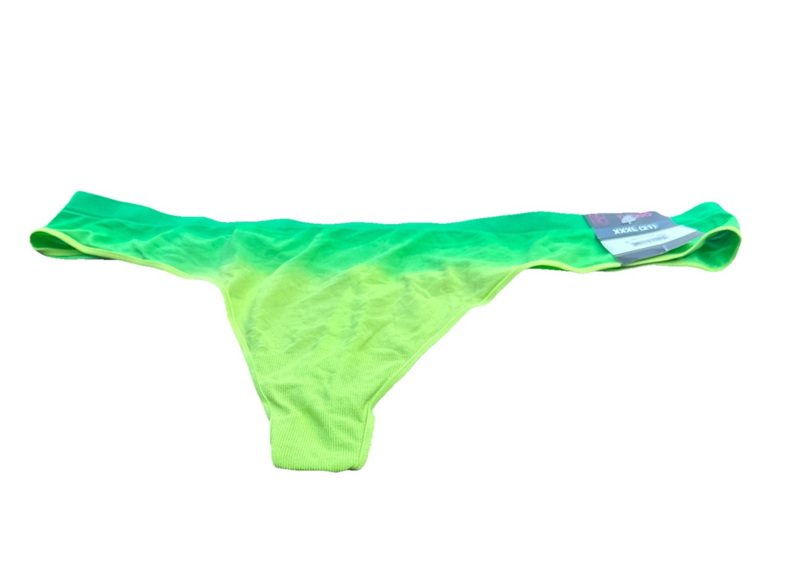 No Boundaries Women’s Seamless Thong Green ombre New XXL (21)
