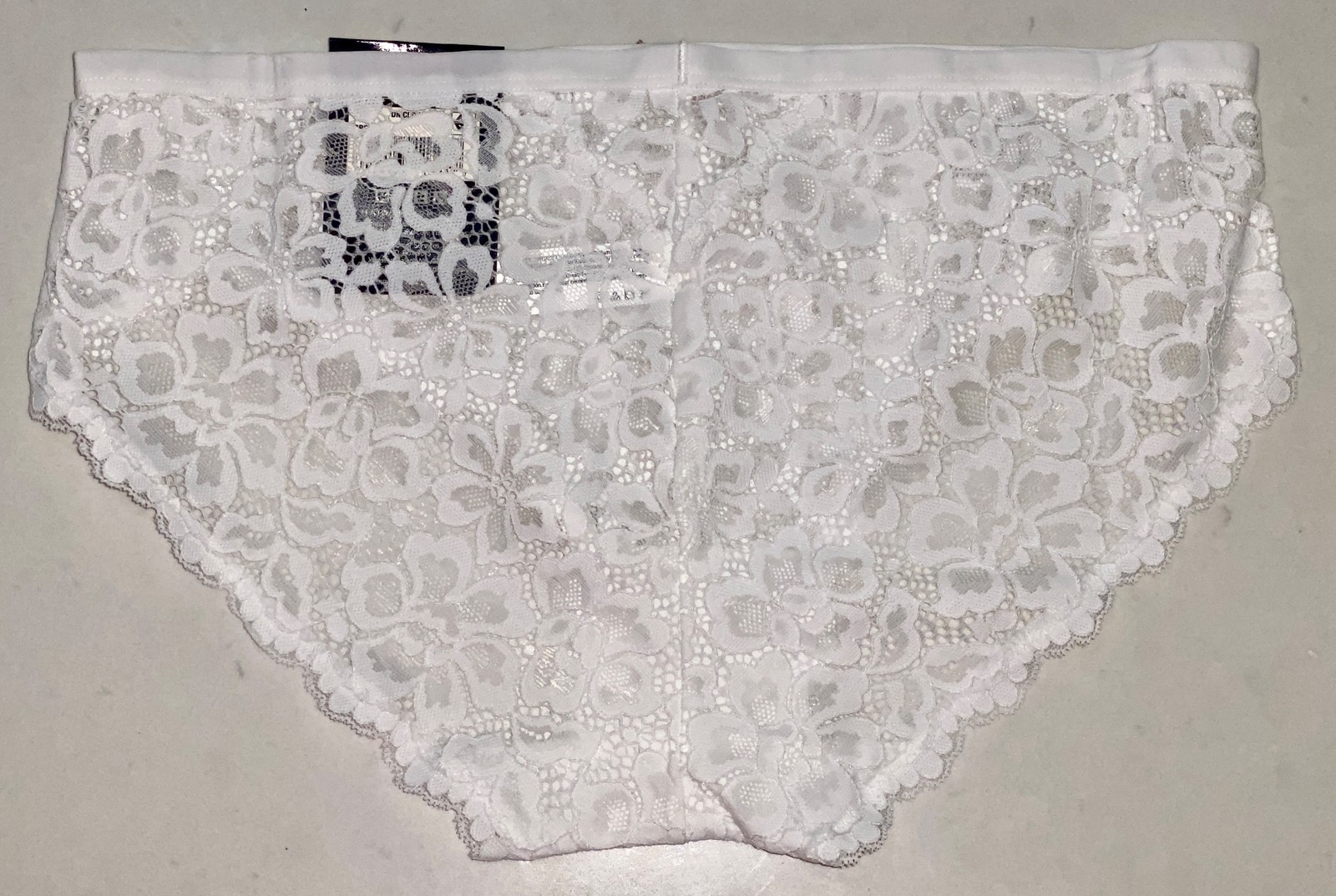 MAIDENFORM Luxurious Sexy Must Allover Lace White Bikini Panty Womens Sz S 5