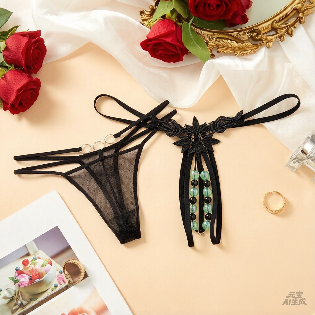 Multiple Styles Couple Sexy Underwear Set Unisex Adults Crotchless Erotic Thong