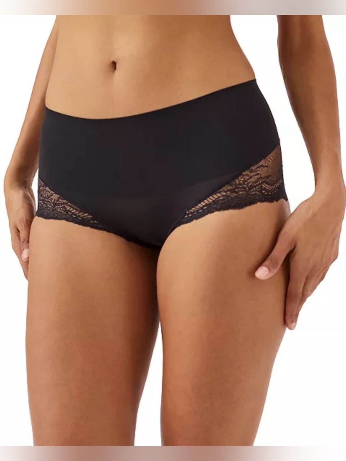 SPANX Undie-tectable Lace Hi-Hipster Panty Black Sz XS 2pr Bundle NWT