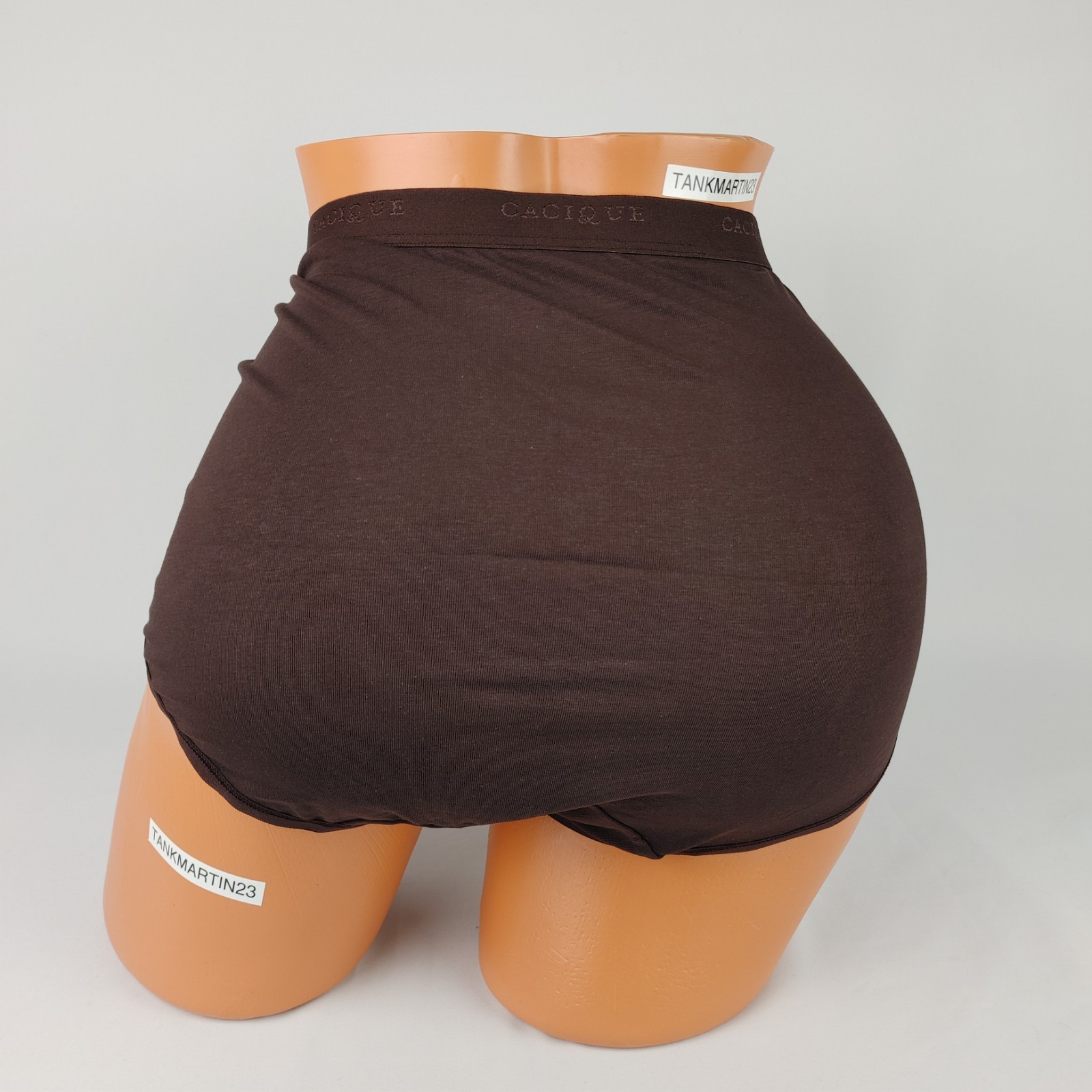 NWT LANE BRYANT CACIQUE COTTON FULL BRIEF PANTY PLUS 22/24 SOLID BROWN CHOCOLATE