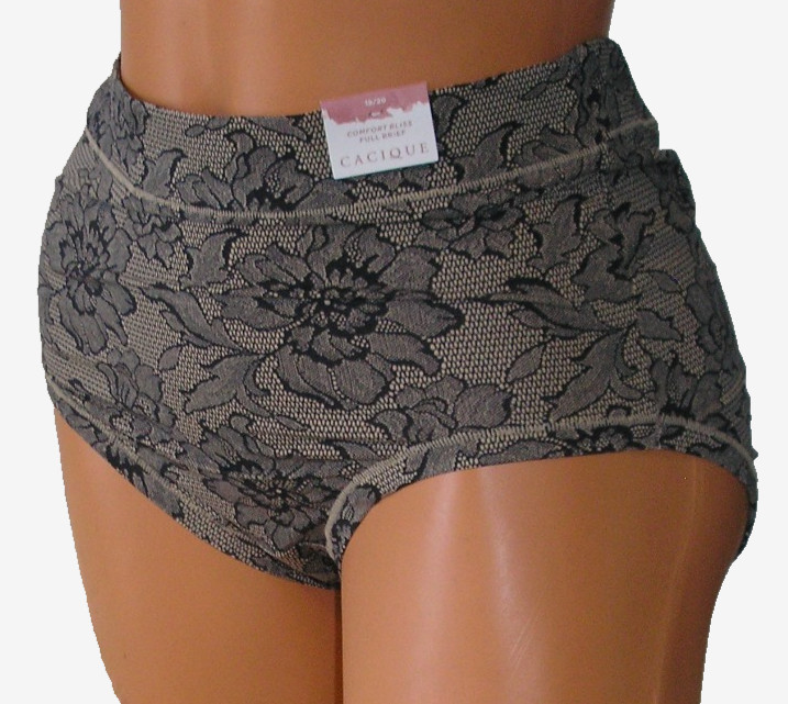 Panties Lingerie Cacique Floral Print Comfort Bliss Full Brief, Size 18/20