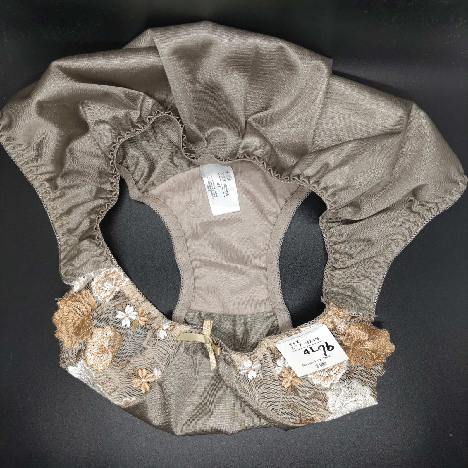 US SIZE XL SHINY NYLON TRICOT PANTIES from Japan