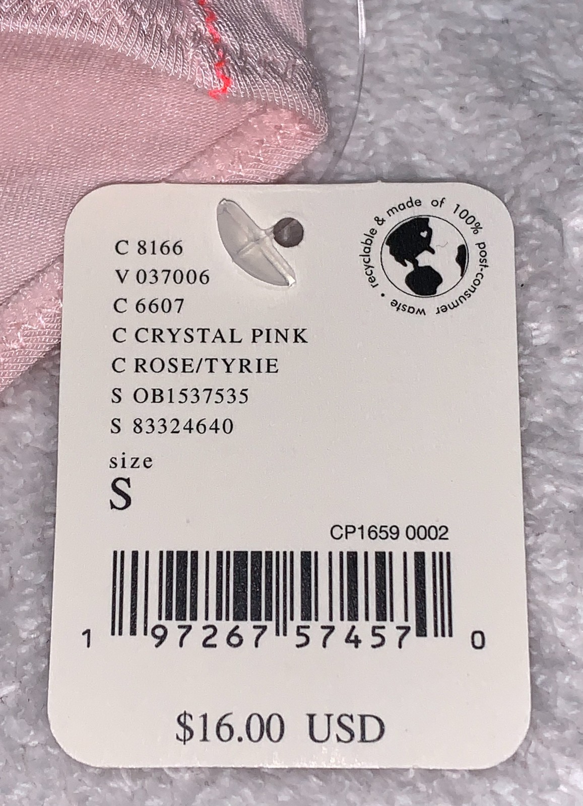 INTIMATELY FREE PEOPLE Care FP Sustainable Pink Bikini Panty Womens S 5 M 6 L 7