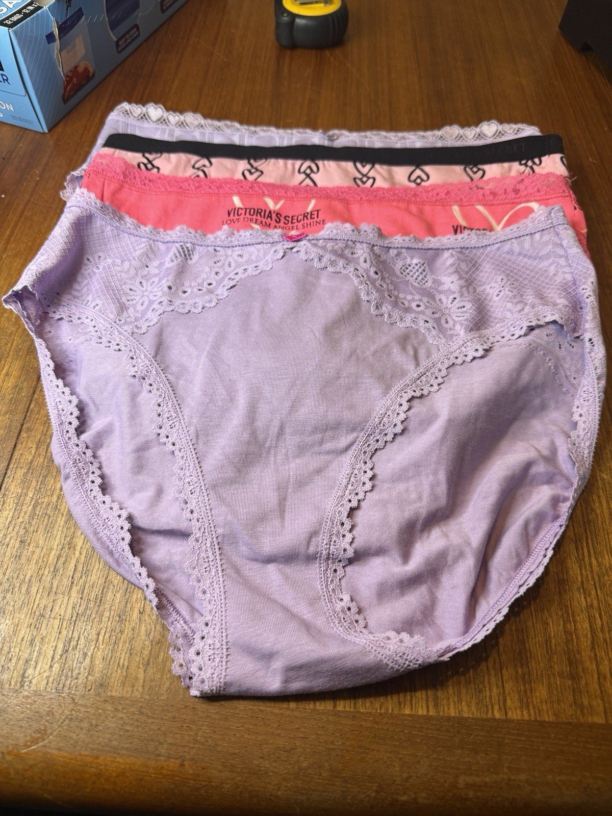 Lot Of 4 Victoria Secret Size Medium High Leg Brief 2019-2023. NWT