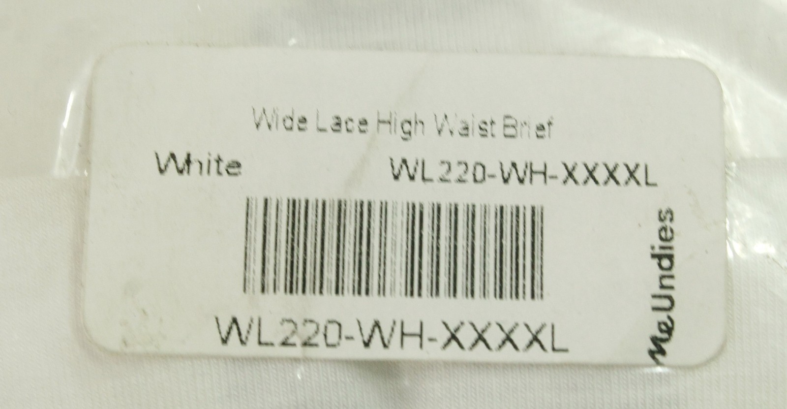 MeUndies Women’s High Waisted Lace Wide Panty Briefs NN7 White 4XL NWT