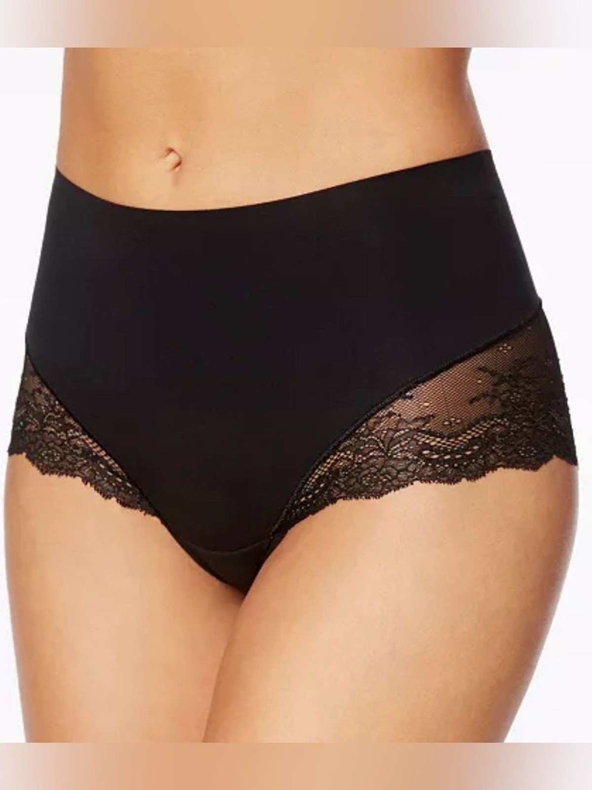 SPANX Undie-tectable Lace Hi-Hipster Panty Black Sz XS 2pr Bundle NWT