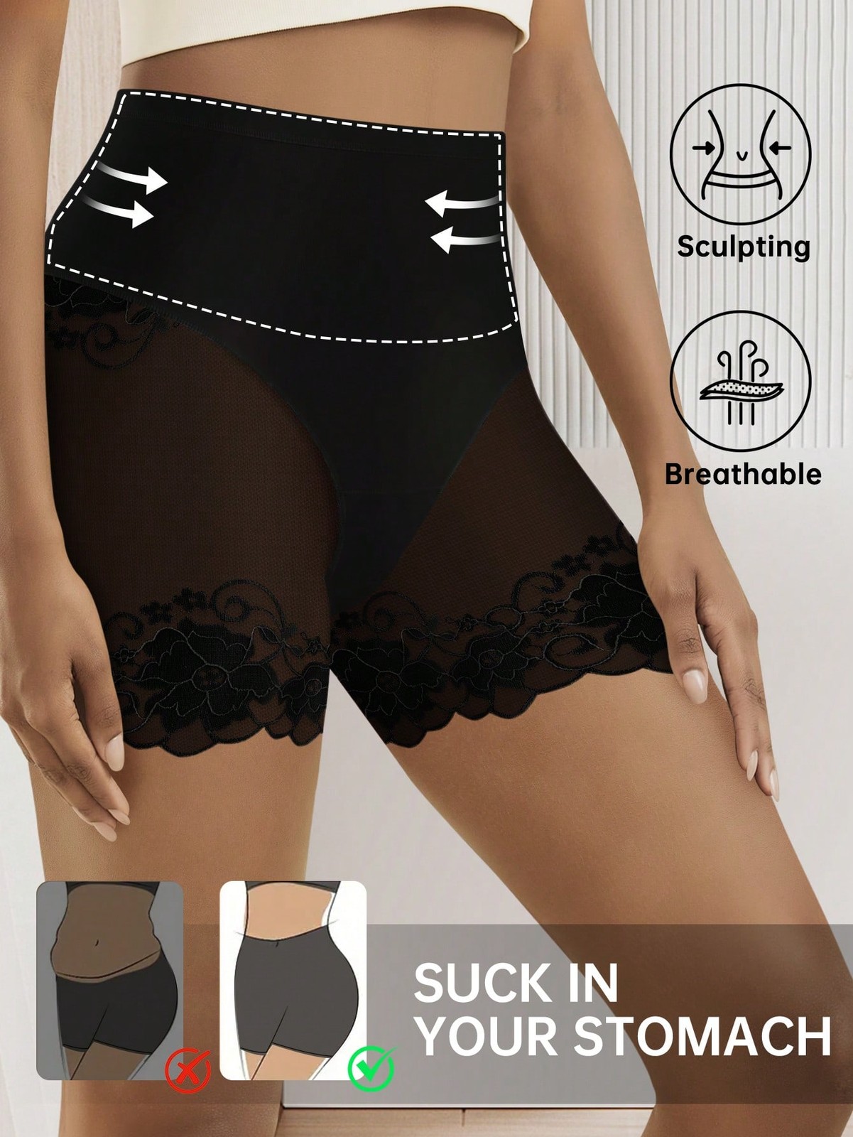 Ladies High Waist Underwear Plus Sizes 0XL 4XL Elegant Cheap24