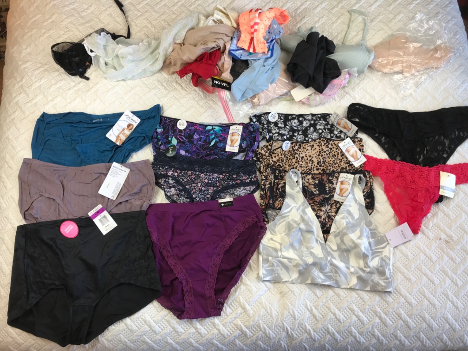 175 Wholesale lot womens new assorted panties underwear thong bras briefs resale