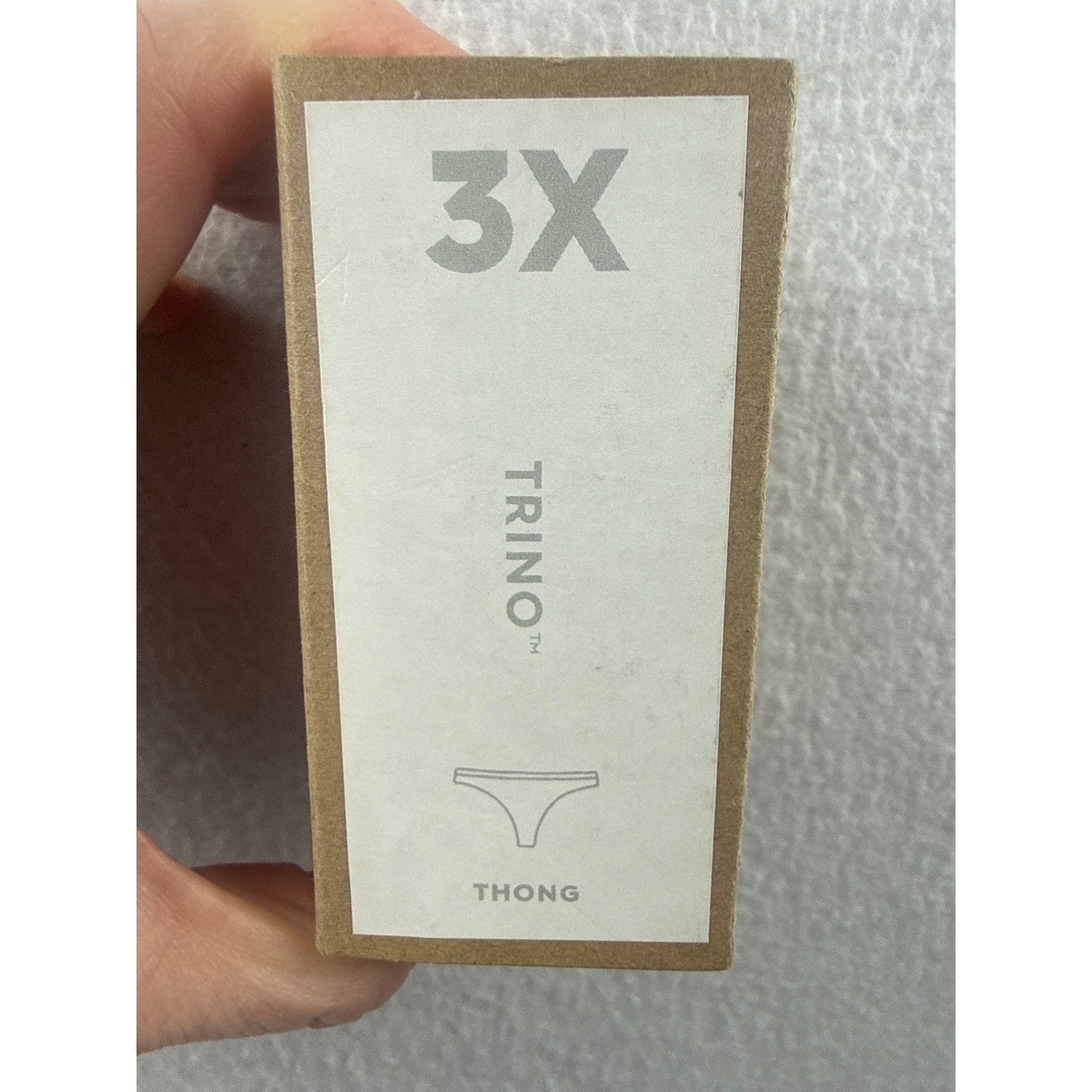 Allbirds Trino Thong Underwear Nimbus Grey 3X UTWNIM106 Womens Plus Size NEW