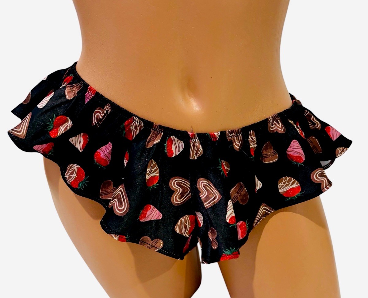 Victoria’s Secret Ruffle Thong Panty From The Valentine Collection Size M