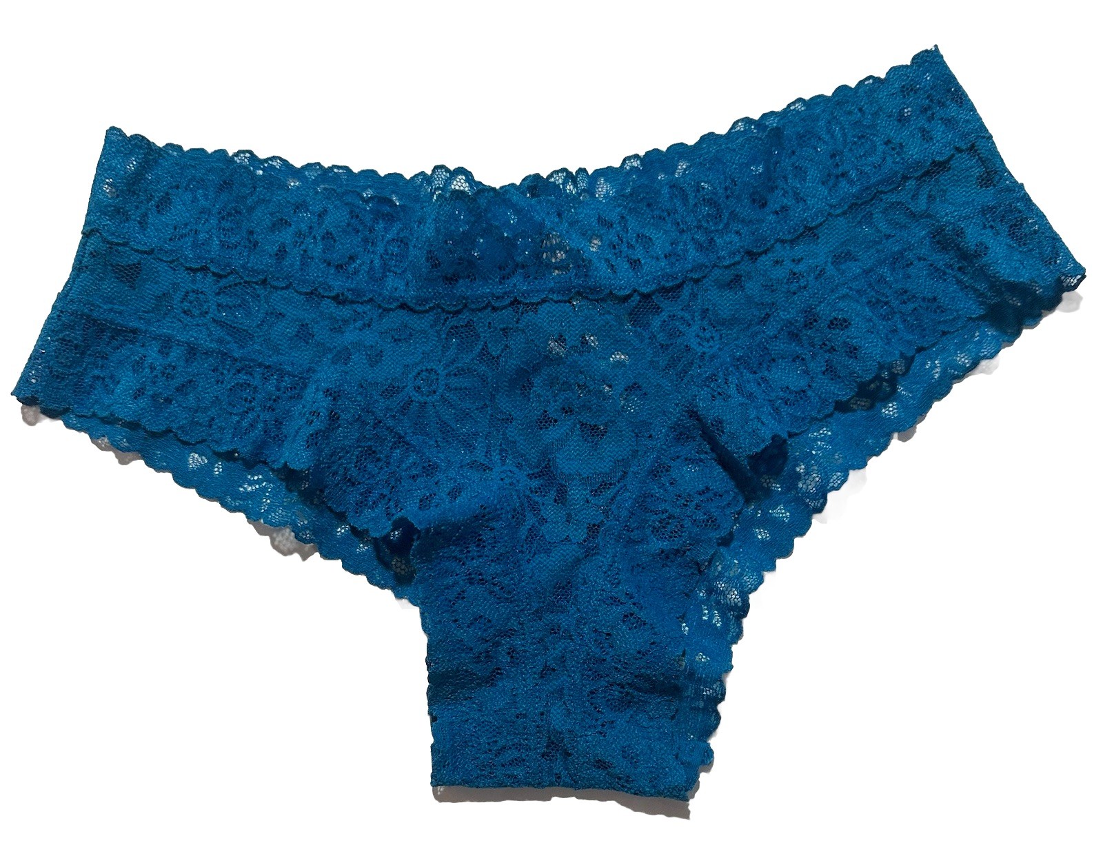 Victoria’s Secret Cheeky Panty Lace Blue Size Small NWT