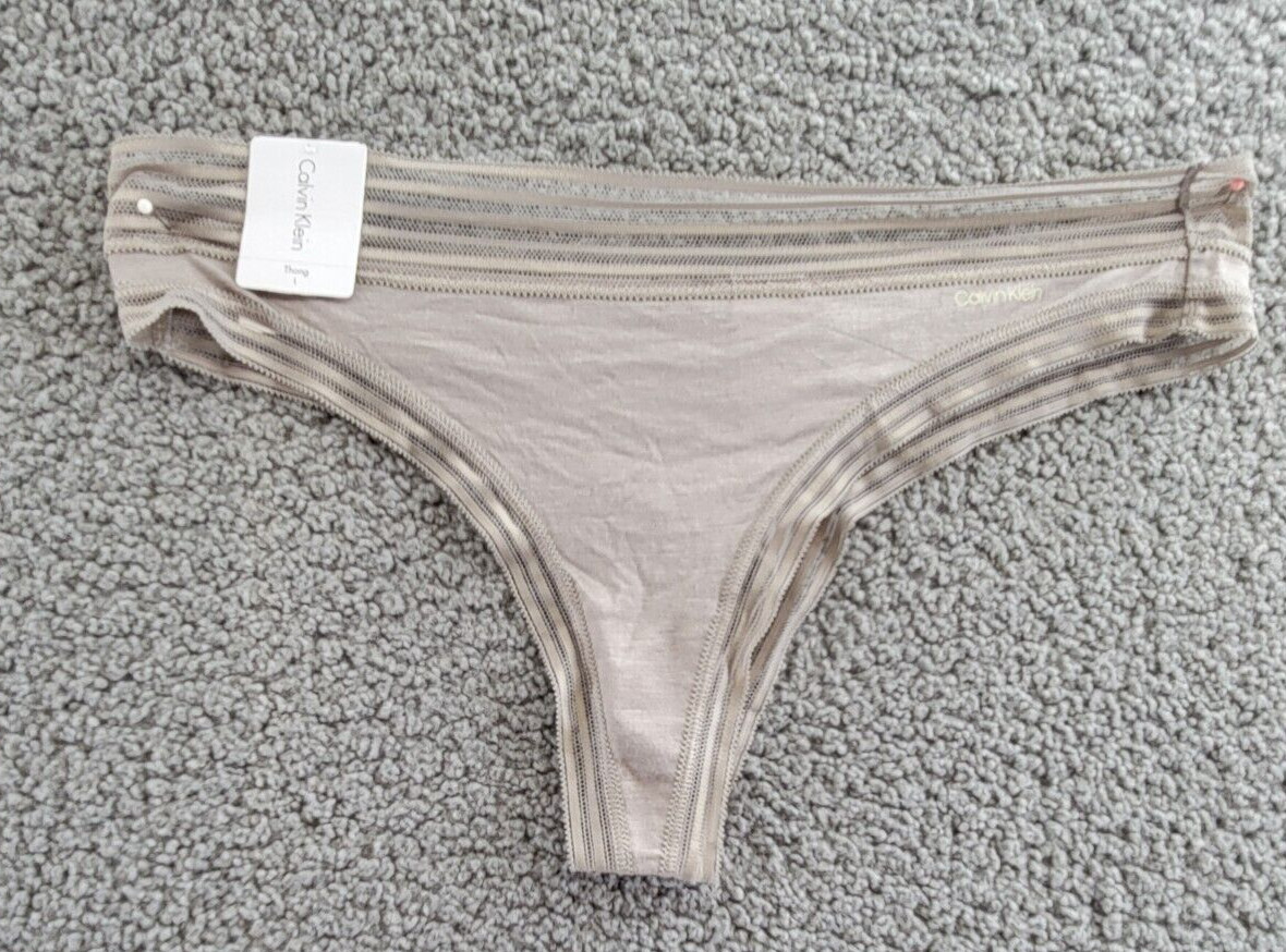 Calvin Klein Ultra Soft Modal Thong Women’s L Satellite Elasticized Waistband