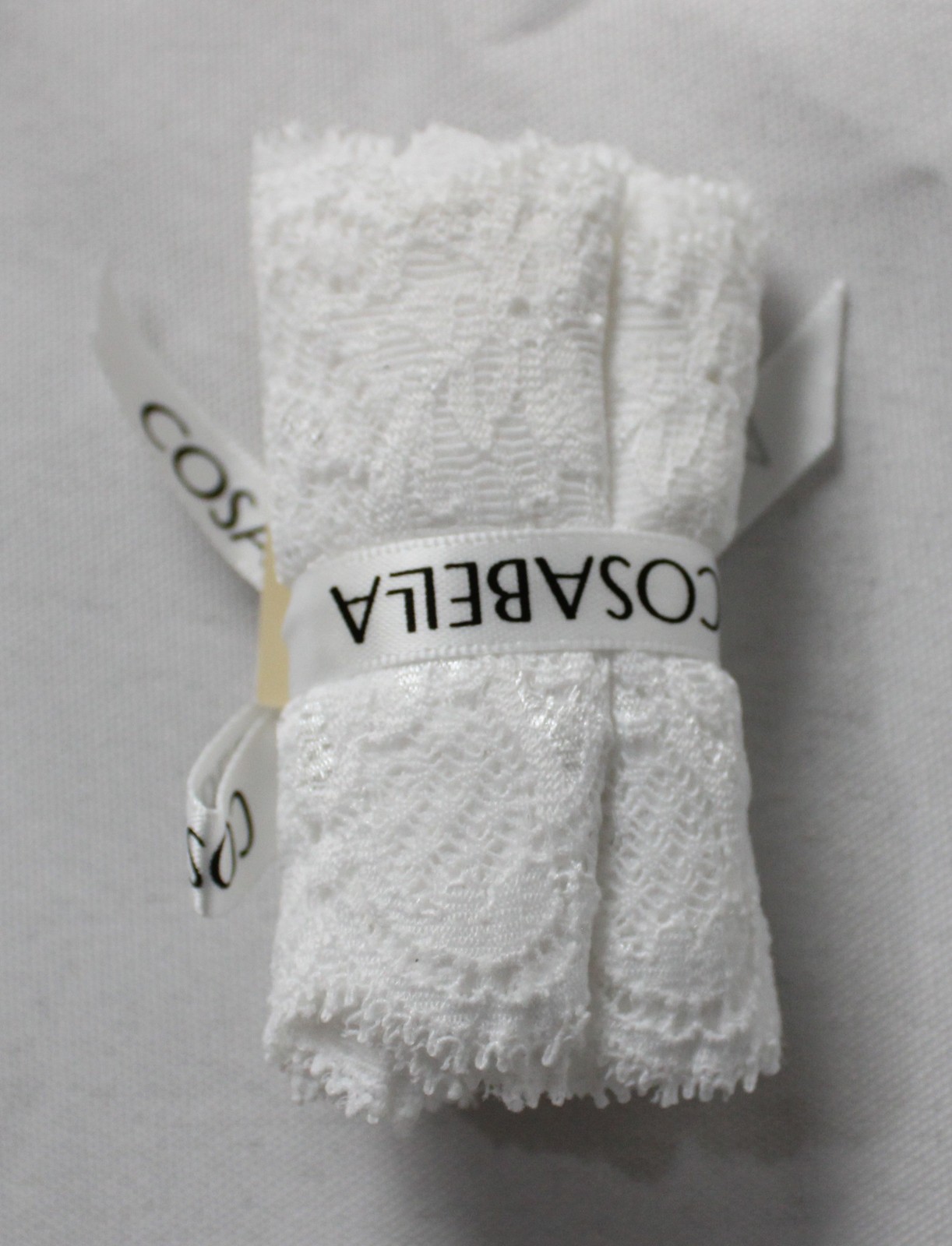 Cosabella Women’s Never Say Never Cutie Low Rise Thong MS7 White One Size NWT
