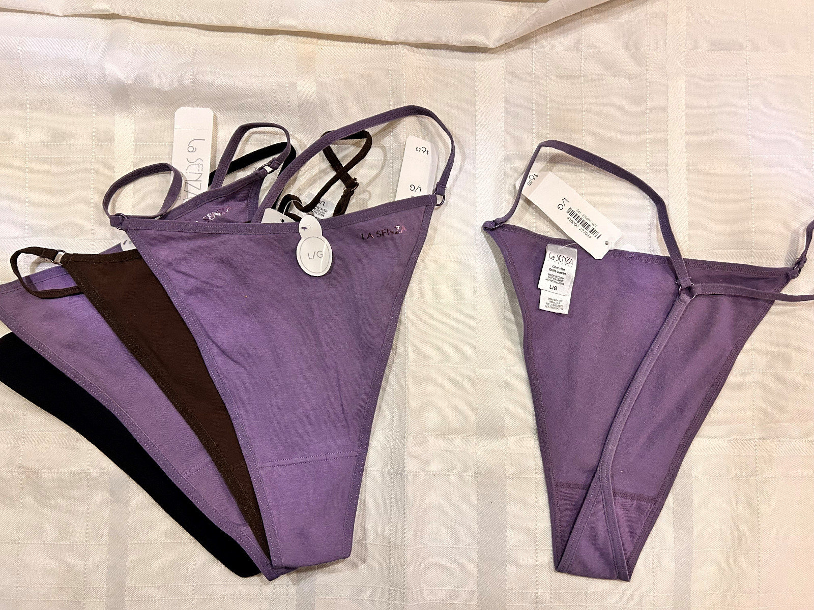 Lot of 5 Pairs La Senza Thong Size Medium NWT – Assorted Colors