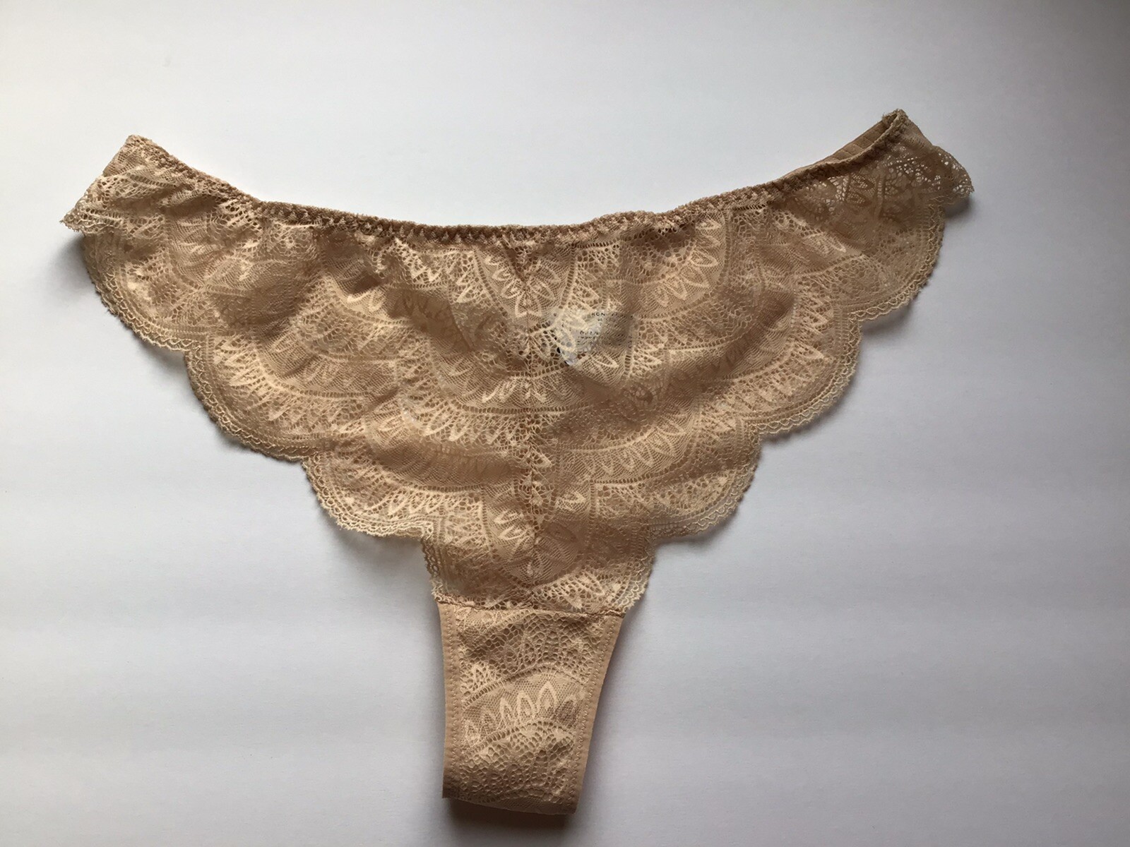 Simone Perele Karma Tanga Thong 12V710 Luxury Lingerie, Peau Rose Sz 6, 5