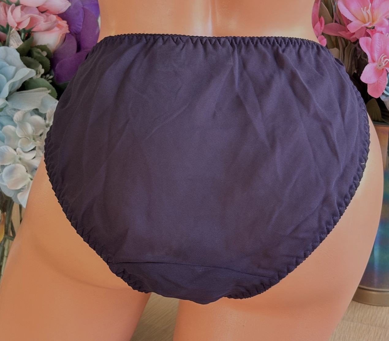 VICTORIA’S SECRET Large ULTRA Sheer String Bikini Hi Cut Panties Vintage