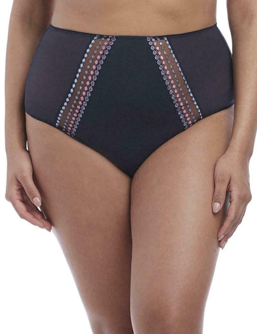 Elomi Matilda Brief Unicorn Blue Mesh Size L 14 16 Full Knickers Underwear 8906