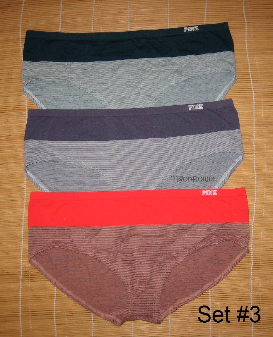 3 Victoria’s Secret Pink Seamless Panties Low Rise Hipster Large You Pick