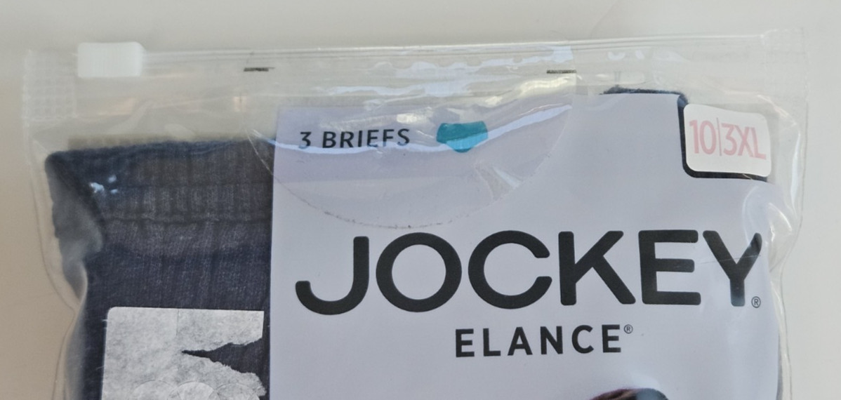 JOCKEY Women’s 10/3XL Briefs Cotton Elance Underwear Panties 3 pr Blue Polka Dot