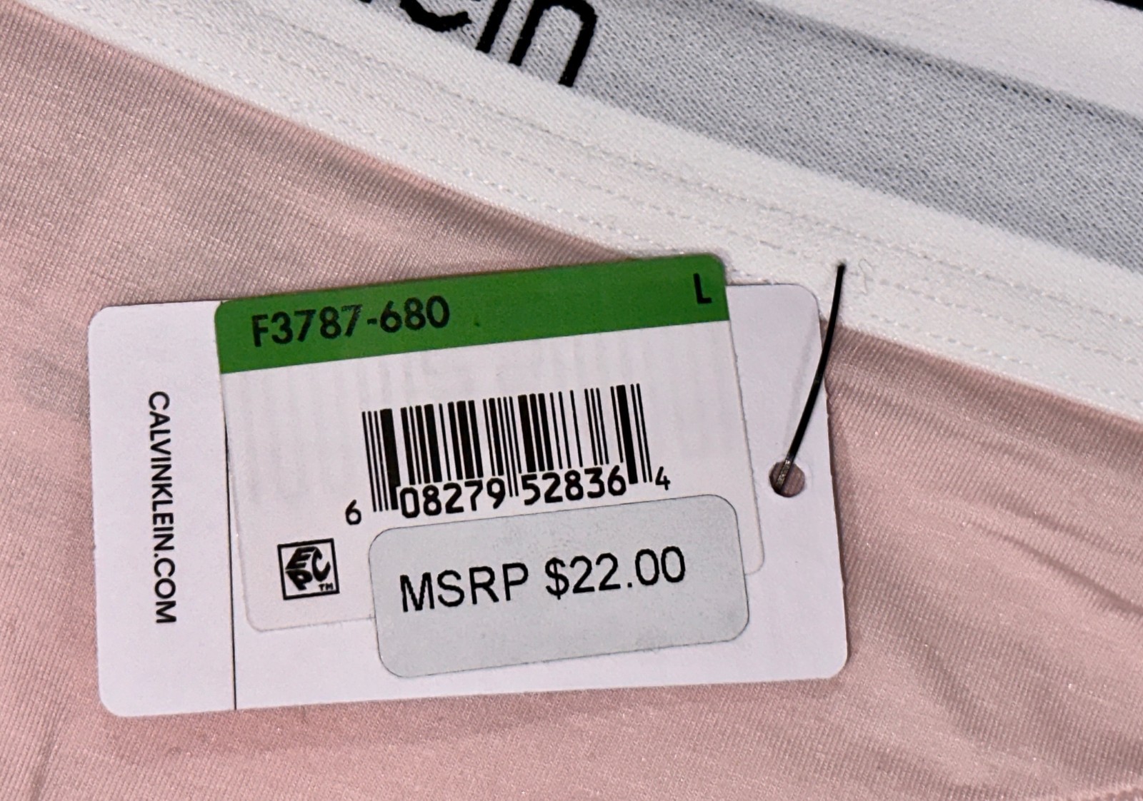 CALVIN KLEIN Modern Cotton Pink White Bikini Panty Womens Sz XS 4 M 6 XL 8 F3787