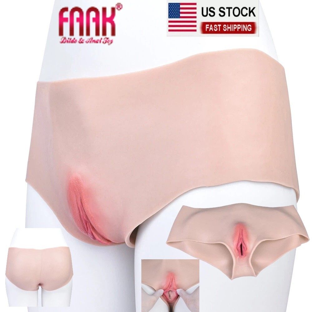 Silicone Fake Vagina Pants Hip Enhancer Transgender Panties For Crossdresser