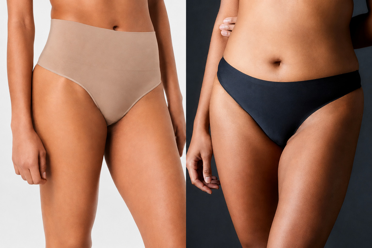 Spanx & Chantelle Thong Panty Set Small Supima Cotton Seamless Underwear 2 Pc