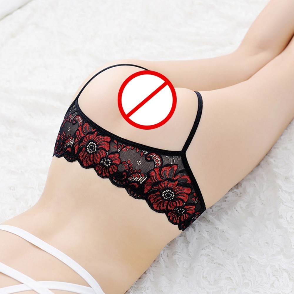 Lace Thong Gstring Panties Lingerie Underwear Crotchle Tback Brief for Ladies