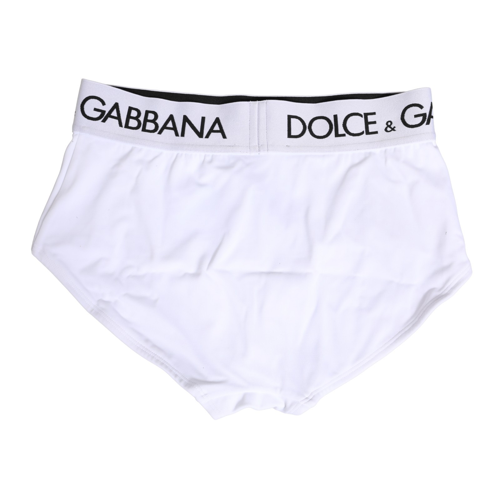DOLCE & GABBANA Underwear White Nylon Logo Waistband Panty IT40/US6/S RRP 340usd