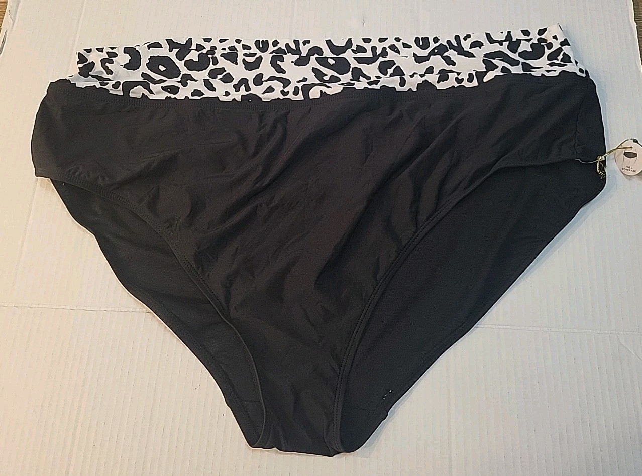 PLUS SIZE Mynah BLACK Bottom Brief SIZE 22 NEW WITH TAGS