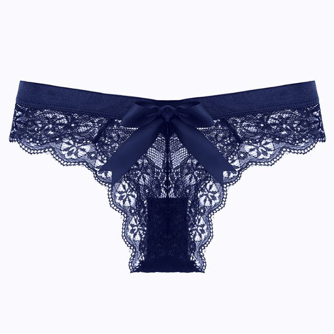7pcs Lot Sexy Womens Lace Panties Thong G string Bikini Lingerie Bow Underwear