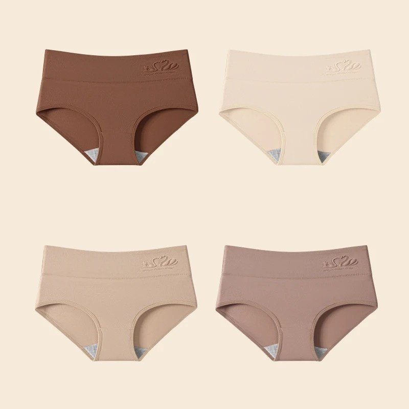 Women 5Pcs Fluxe Incontinence Underwear Leak-Proof Panties Cotton Brief Washable