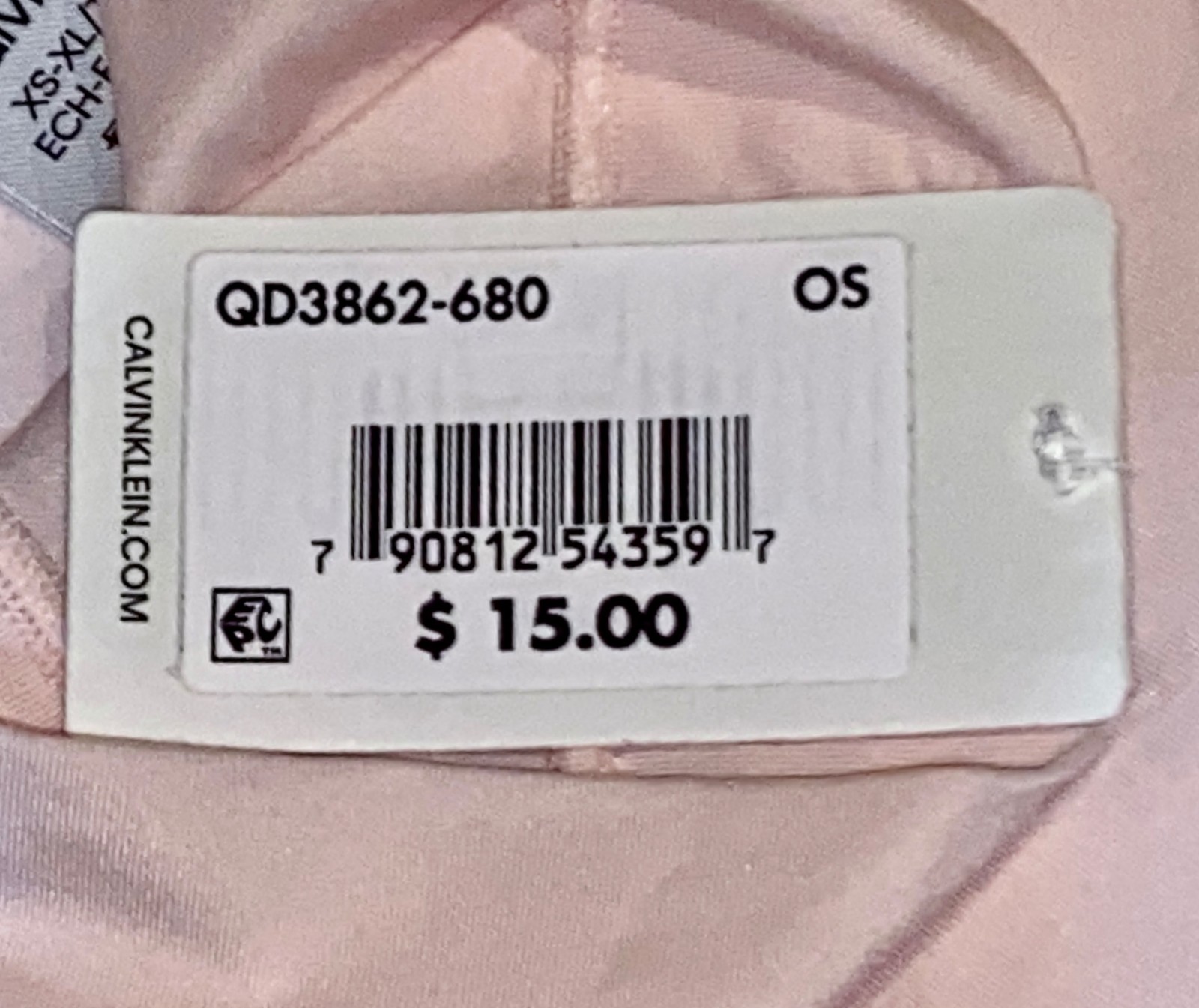CALVIN KLEIN One Size Microfiber Lt Pink Bikini Panty NEW Womens O/S fits XS-XL