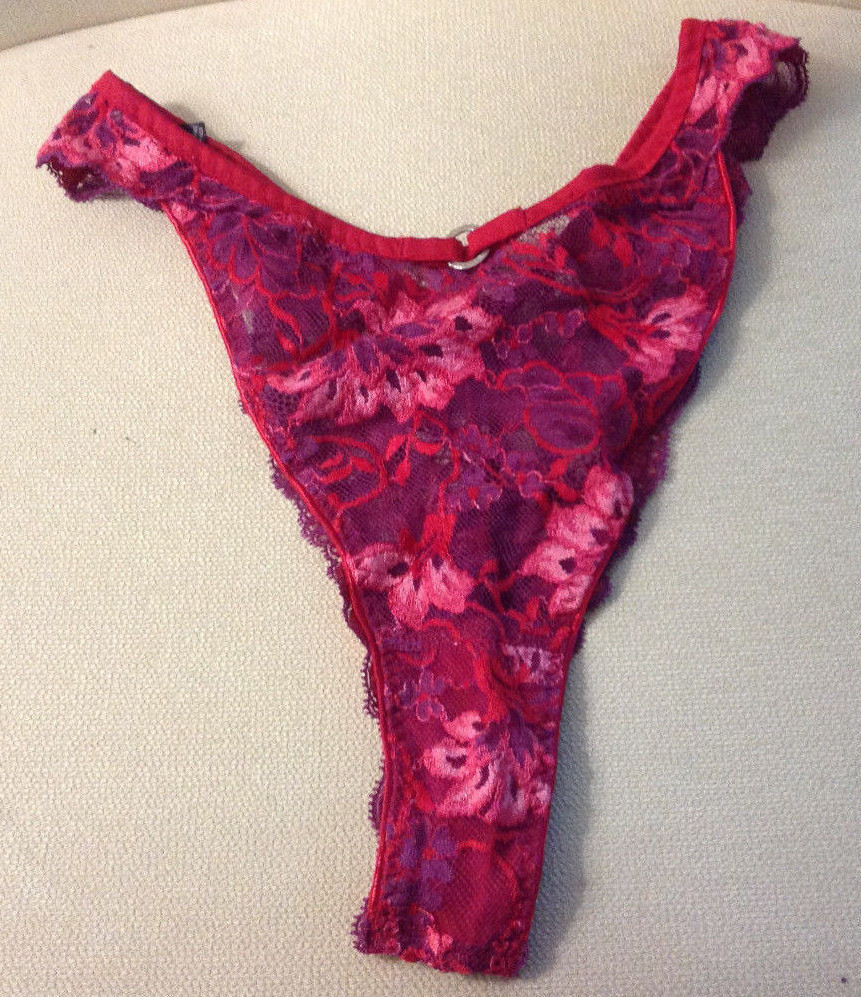 AUBADE TANGA THONG BRIEF LARGE & XLARGE – PURPLE RED PINK GOLD NAVY WHITE BLACK
