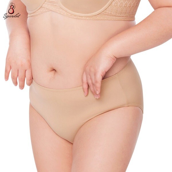 (XL-5XL) Sgarlet Half-Cut Panty Women Plus Extra Size Polyester Soft Stretch