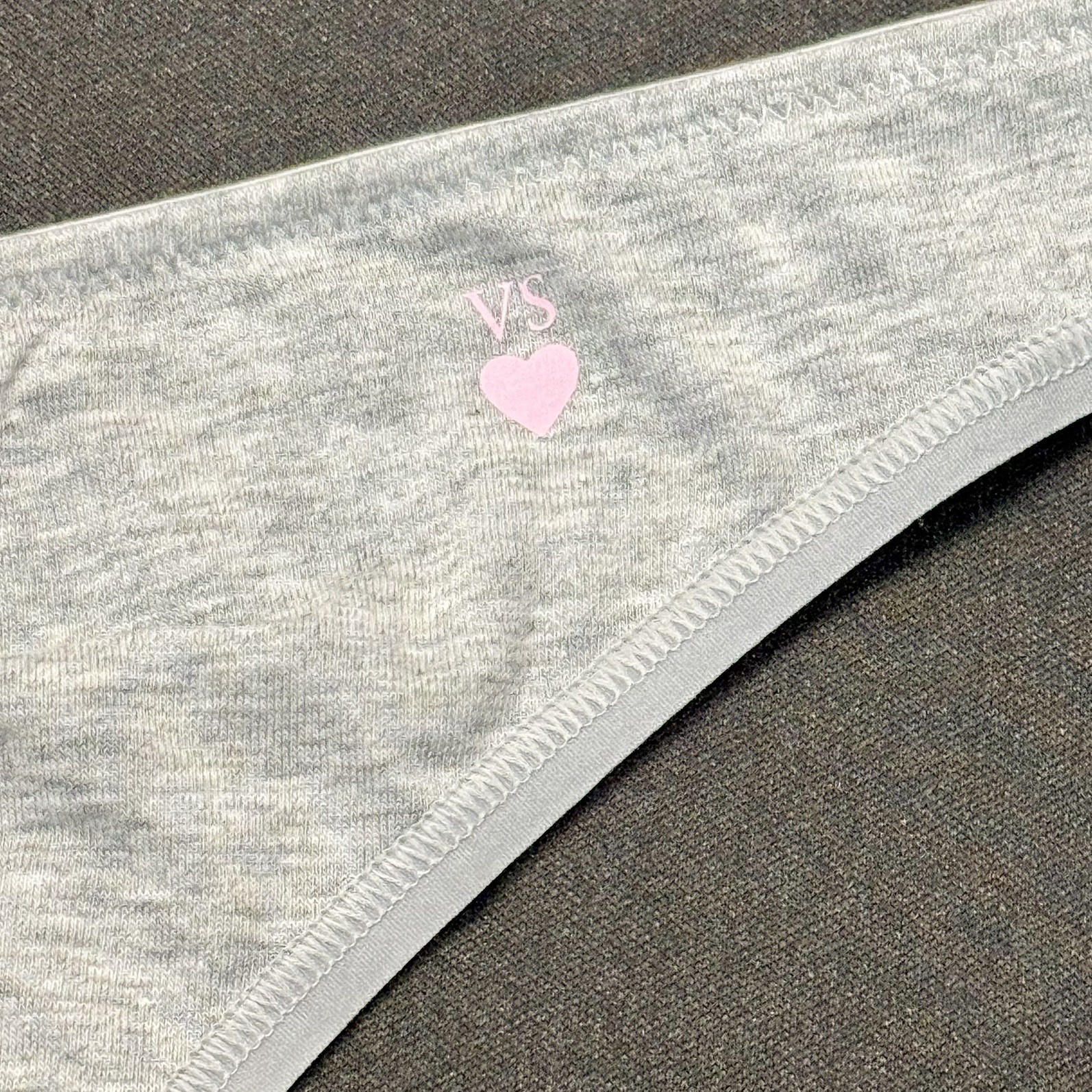 NWT 2015 Vintage Victoria’s Secret Gray Cotton Cheekini Panties Size Medium