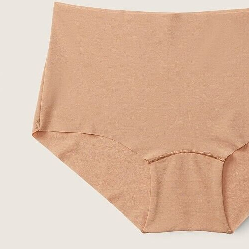 M NOSHOW Mocha Latte Beige LowRise Victorias Secret PINK Boyshort Brief Pantie